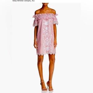 Parker Womens Cable Shift Dress, Red, X-Small NWT